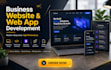 create business website, website revamp web app development with js bootstrap