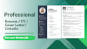 write an ats optimized resume, CV, cover letter and linkedin summary