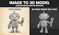 convert 2d to 3d, design custom 3d figurines, statues, and mascots