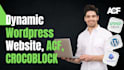 do dynamic wordpress listing website with acf, crocoblocks elementor pro