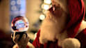 insert your logo in this christmas ball with santa