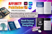 proofread, typeset, format your book, magazine layout using affinity publisher
