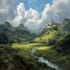 digitally paint fantasy landscape