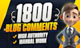 do 1800 manual dofollow blog comment backlinks link building