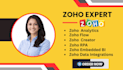 setup zoho analytics, flow, creator, rpa, data automation for your business