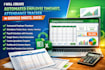 create automated employee timesheet, attendance tracker in google sheets, excel