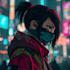 design anime character , cyberpunk character