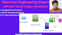 solve electrical engineering problems and matlab simulations