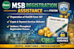 assist with msb registration with fincen guidance ,documentation support