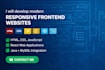 be your front end developer and designer