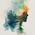 illustrate anything in watercolor style