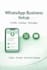 set up your whatsapp business profile and catalog