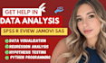 do data analysis, statistics, dashboards in excel, spss, power bi, sql, python