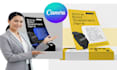 do flyer design in canva