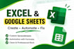 create, automate, and fix excel and google sheets