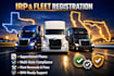 handle irp, fleet, and state truck registration