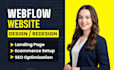 webflow website design and development