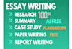 write essay, case studies, and summaries