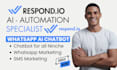 setup respond io agent muse automate respond io customer support whatsapp api
