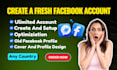 create facebook accounts for personal or business use, and old fb profile