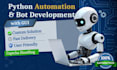 create python automation, web bots, and scripts