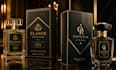 creat luxury perfume label, logo, cosmetics with custom label