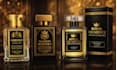 creat luxury perfume label, logo, cosmetics with custom label
