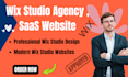 setup wix studio agency website, wix studio saas website, portfolio website, wix