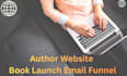 design a high converting author website book launch email funnel
