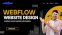 design webflow cms website, responsive webflow design,animations webflow website