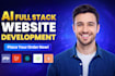 do ai full stack web app development front end back end full stack development