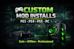 install custom game mods and modded saves