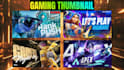 design catchy youtube gaming thumbnail