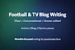 write engaging football and TV blog posts for your website