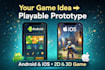 build a playable mobile game prototype in unity