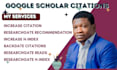increase google scholar backdate current citations, journals using researchgate