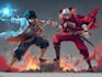 draw characters fighting in dark anime style