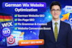 fix optimize redesign german wix website for on page seo and conversions
