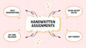 write clean and readable handwritten assignments and notes