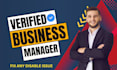 create fresh verified fb business manager and ads account