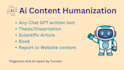 humanize your ai written content