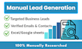 do manual lead generation and data collection