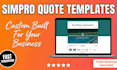 create custom simpro quote and invoice templates for your business