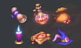 create 2d game props, assets, items, objects, icons