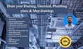 draw your ducting, electrical, plumbing plans, mep drawings