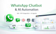 build whatsapp chatbot, ai automation, and n8n workflows