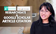 increase google scholar citations, backdate current citation using researchgate