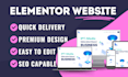 create or redesign a website with wordpress elementor