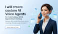 create professional custom ai voice for cold calling  appointment setting