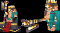 make minecraft mobs, bosses, and npcs in blockbench